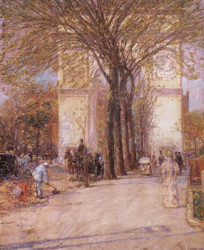 Childe Hassam Washington Arch in Spring Spain oil painting art